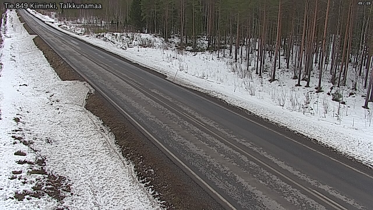 Weather Camera Image Väg 849 Kiiminki, Talkkunamaa, Oulu, Pohjois-Pohjanmaa