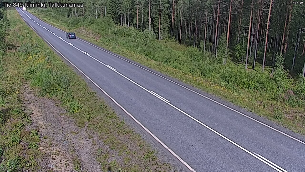 Weather Camera Image Road 849 Kiiminki, Talkkunamaa, Oulu, Pohjois-Pohjanmaa