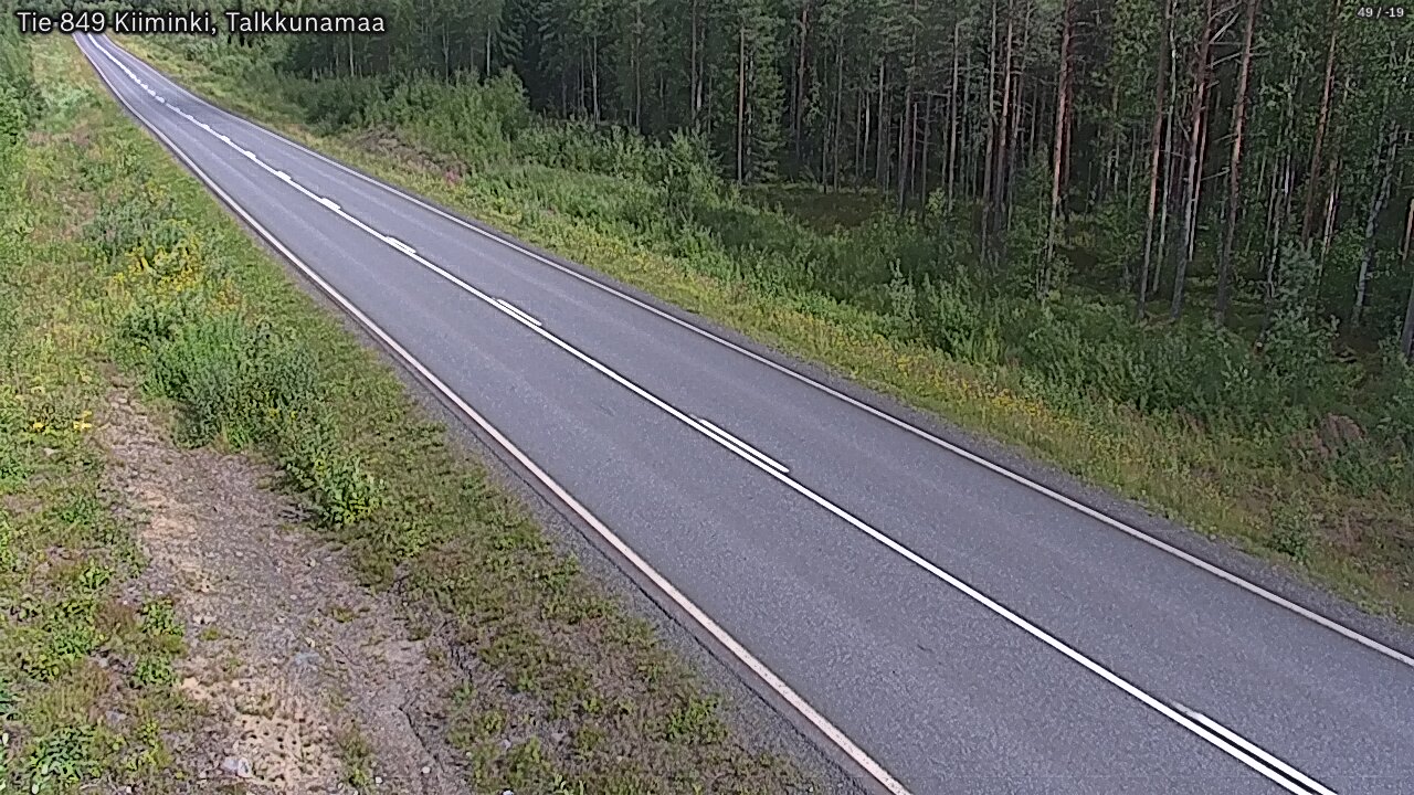 Weather Camera Image Road 849 Kiiminki, Talkkunamaa, Oulu, Pohjois-Pohjanmaa