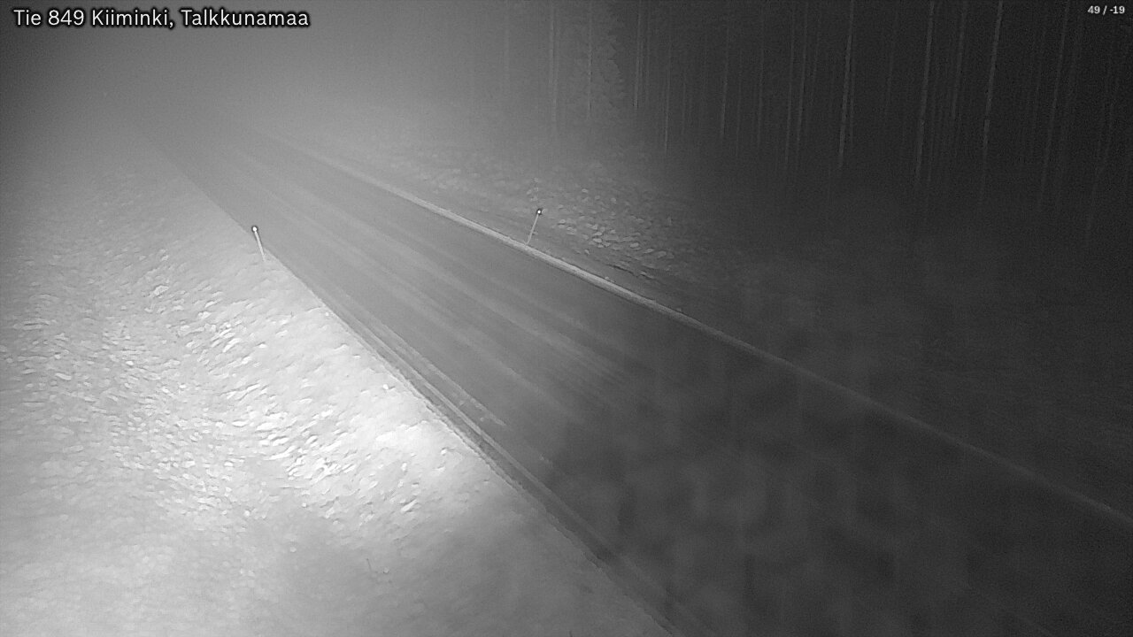 Weather Camera Image Road 849 Kiiminki, Talkkunamaa, Oulu, Pohjois-Pohjanmaa