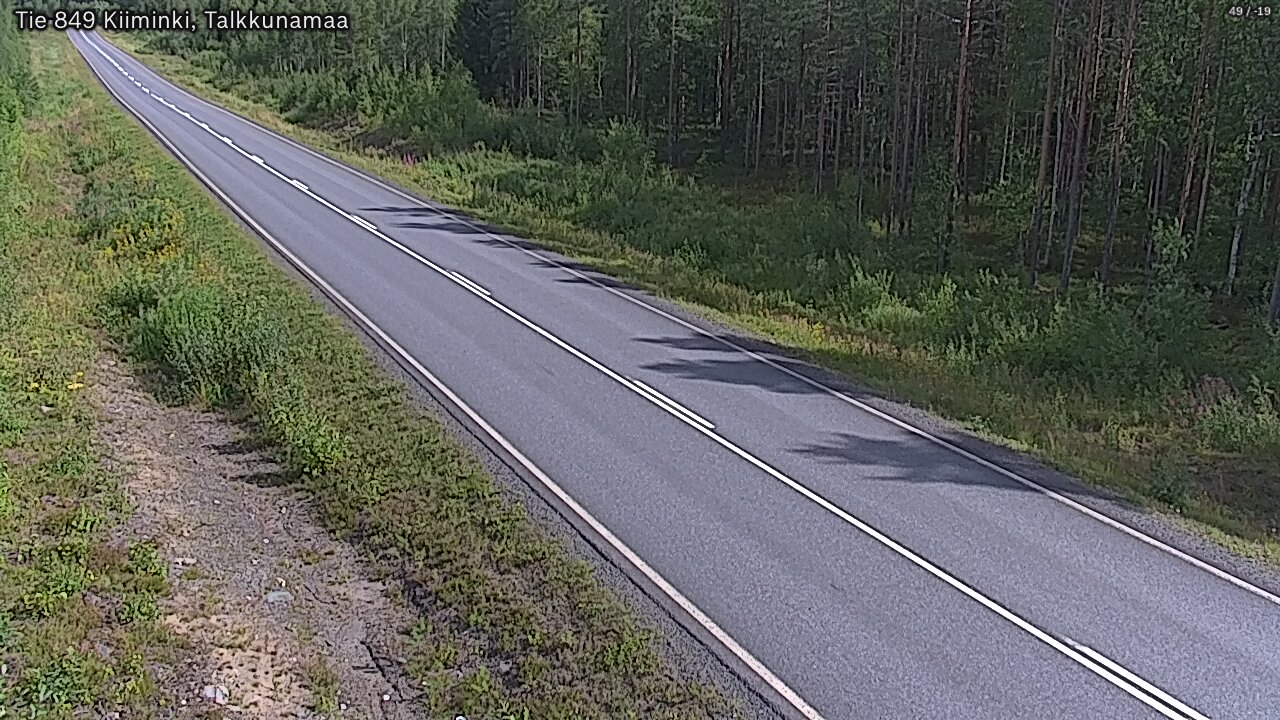 Weather Camera Image Road 849 Kiiminki, Talkkunamaa, Oulu, Pohjois-Pohjanmaa