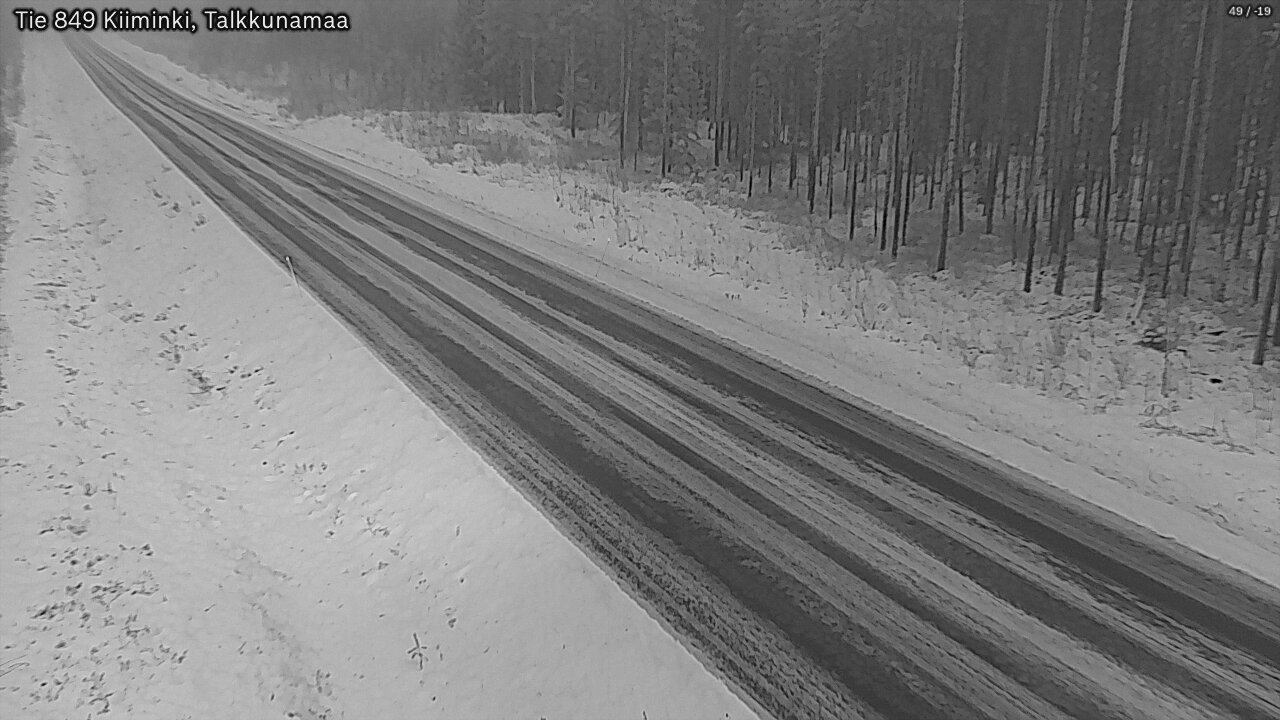 Weather Camera Image Road 849 Kiiminki, Talkkunamaa, Oulu, Pohjois-Pohjanmaa