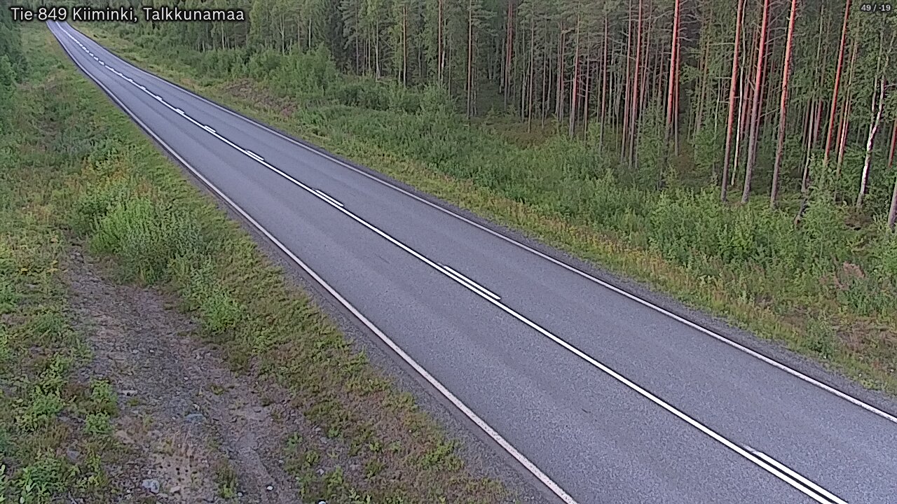 Weather Camera Image Road 849 Kiiminki, Talkkunamaa, Oulu, Pohjois-Pohjanmaa