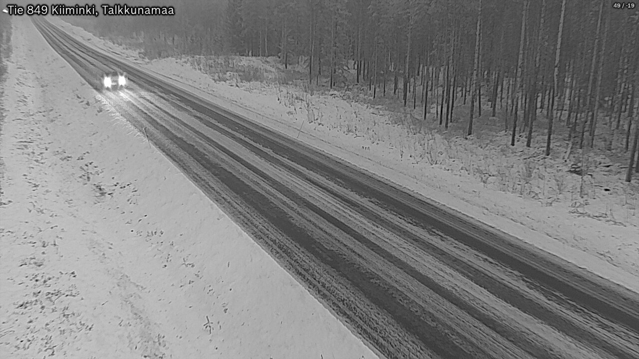 Weather Camera Image Road 849 Kiiminki, Talkkunamaa, Oulu, Pohjois-Pohjanmaa
