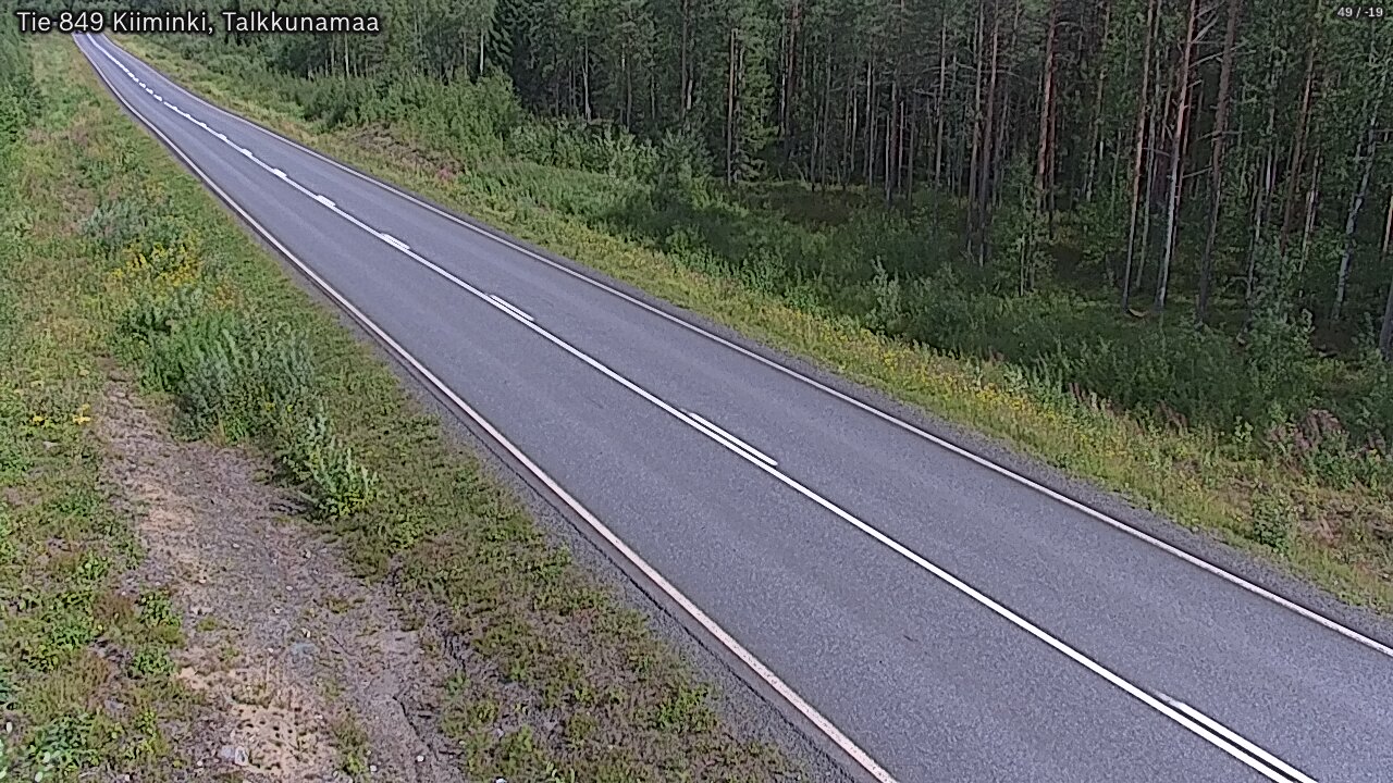 Weather Camera Image Road 849 Kiiminki, Talkkunamaa, Oulu, Pohjois-Pohjanmaa