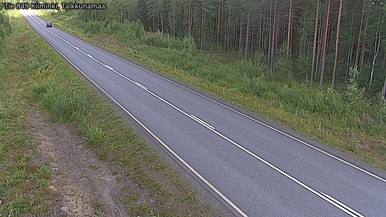 Weather Camera Image Road 849 Kiiminki, Talkkunamaa, Oulu, Pohjois-Pohjanmaa