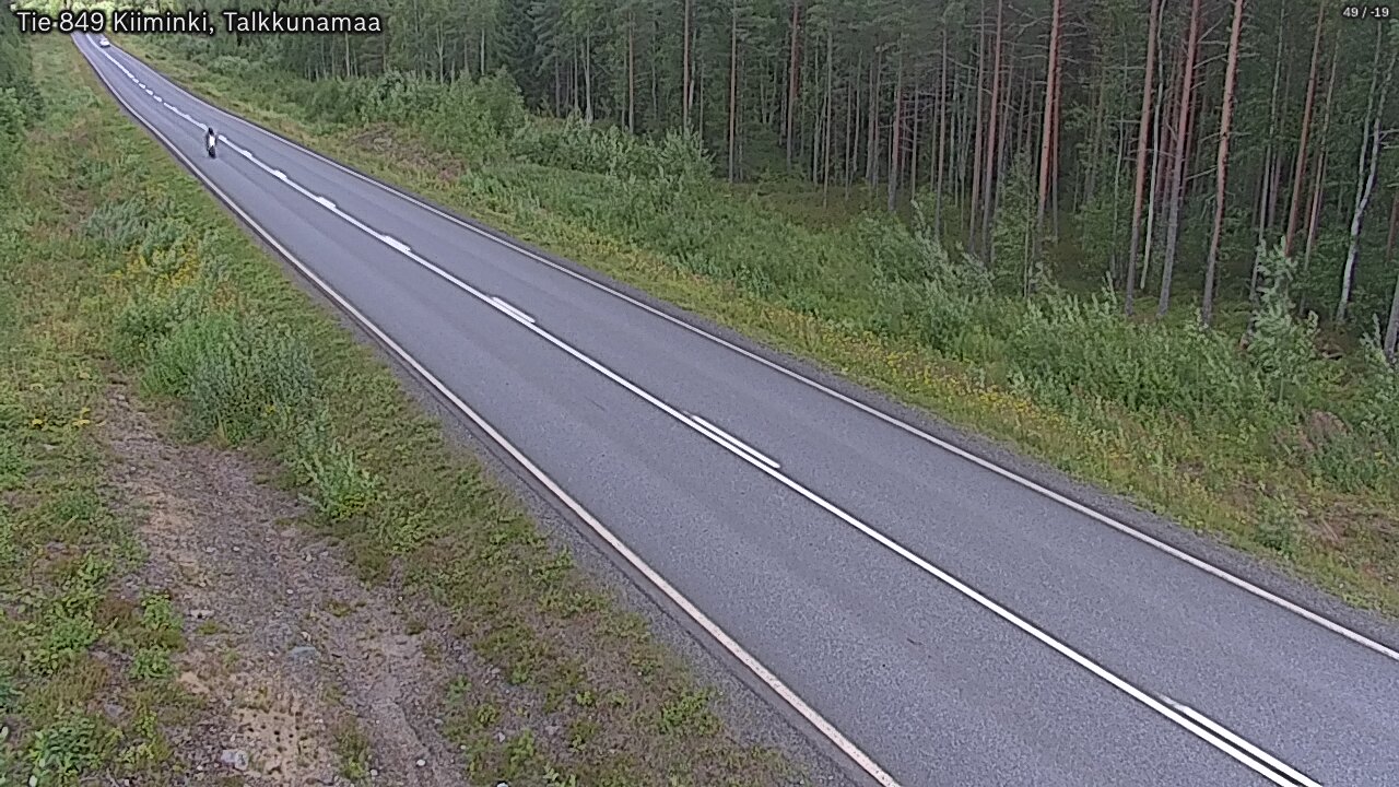 Weather Camera Image Road 849 Kiiminki, Talkkunamaa, Oulu, Pohjois-Pohjanmaa