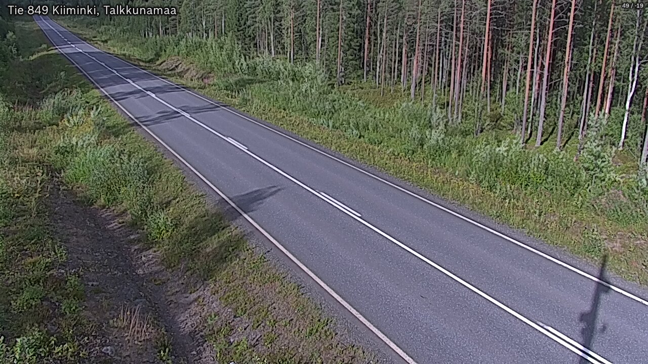 Weather Camera Image Road 849 Kiiminki, Talkkunamaa, Oulu, Pohjois-Pohjanmaa