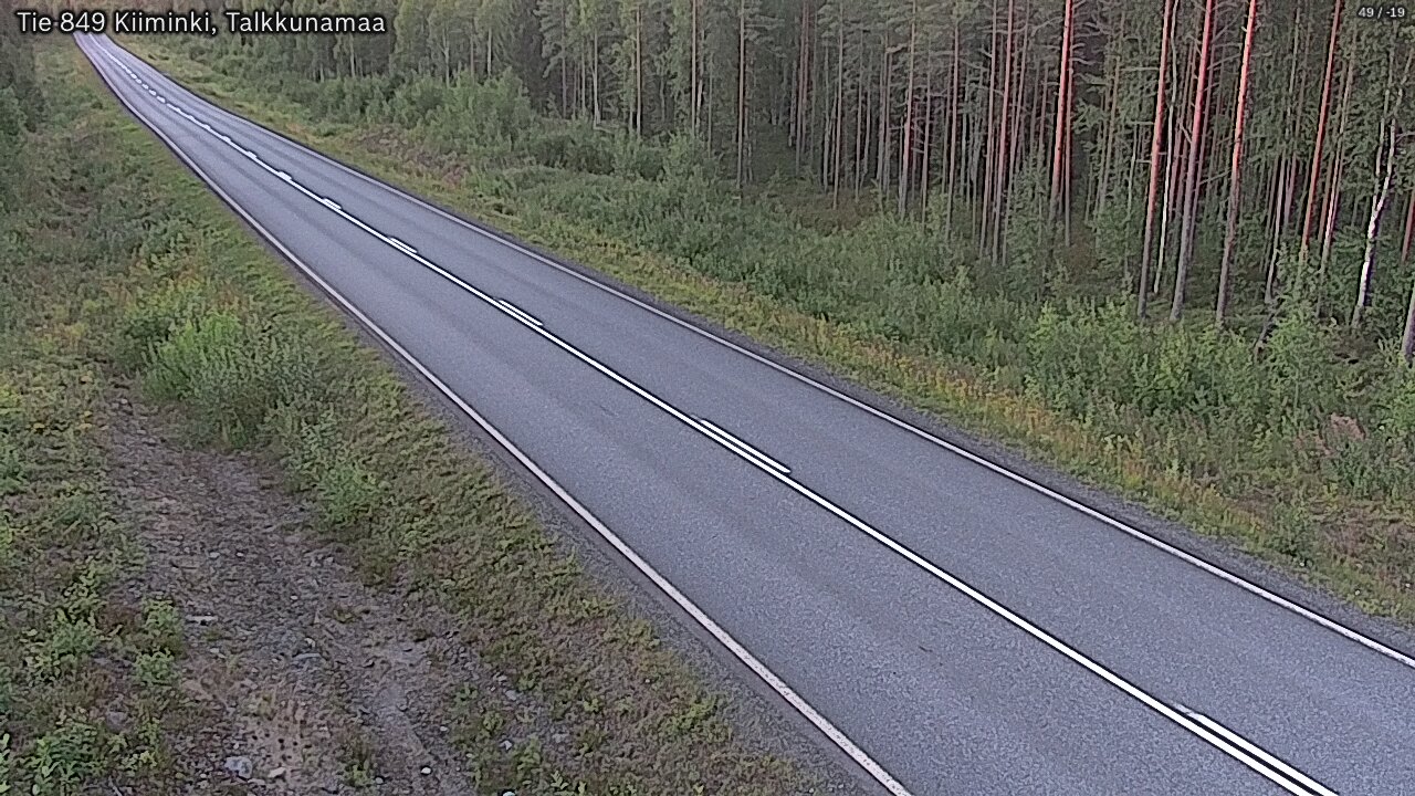 Weather Camera Image Road 849 Kiiminki, Talkkunamaa, Oulu, Pohjois-Pohjanmaa