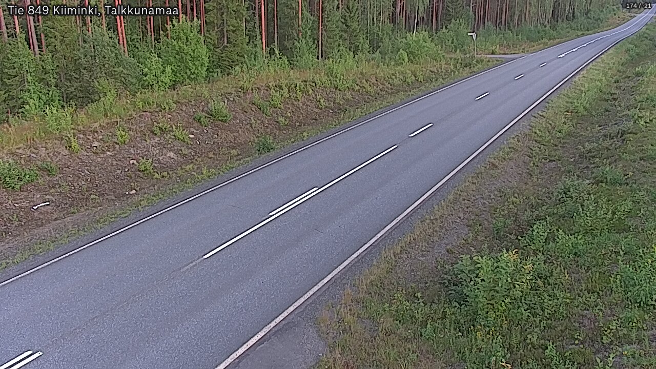 Weather Camera Image Road 849 Kiiminki, Talkkunamaa, Oulu, Pohjois-Pohjanmaa