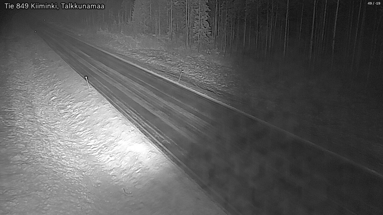 Weather Camera Image Road 849 Kiiminki, Talkkunamaa, Oulu, Pohjois-Pohjanmaa