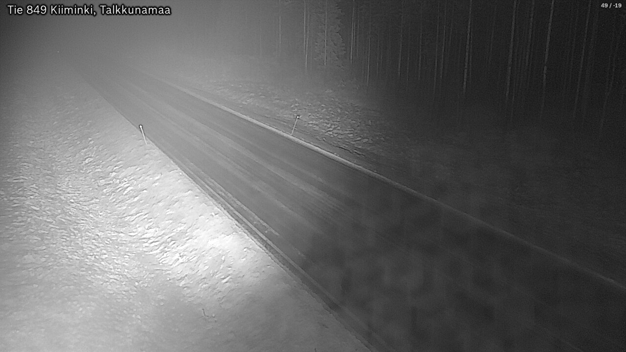Weather Camera Image Road 849 Kiiminki, Talkkunamaa, Oulu, Pohjois-Pohjanmaa