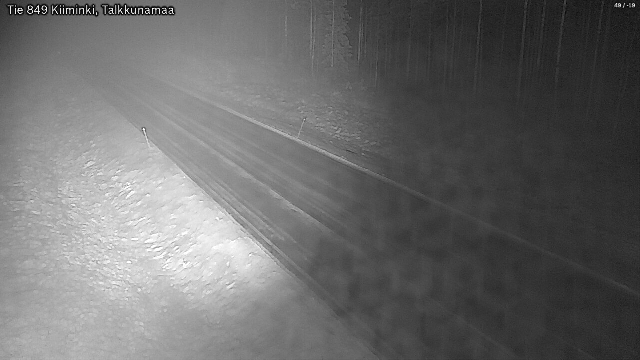 Weather Camera Image Road 849 Kiiminki, Talkkunamaa, Oulu, Pohjois-Pohjanmaa
