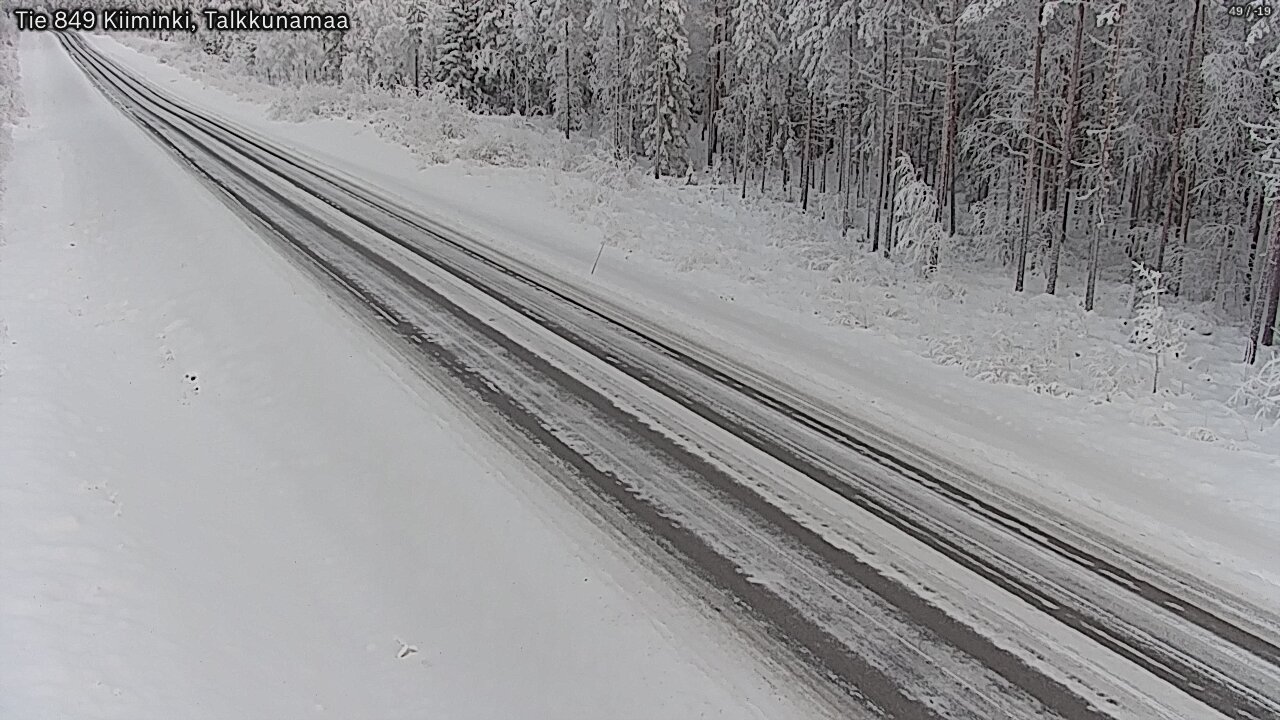 Weather Camera Image Road 849 Kiiminki, Talkkunamaa, Oulu, Pohjois-Pohjanmaa