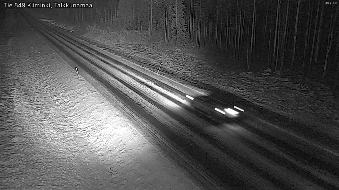Weather Camera Image Väg 849 Kiiminki, Talkkunamaa, Oulu, Pohjois-Pohjanmaa