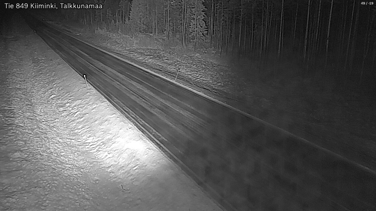 Weather Camera Image Road 849 Kiiminki, Talkkunamaa, Oulu, Pohjois-Pohjanmaa