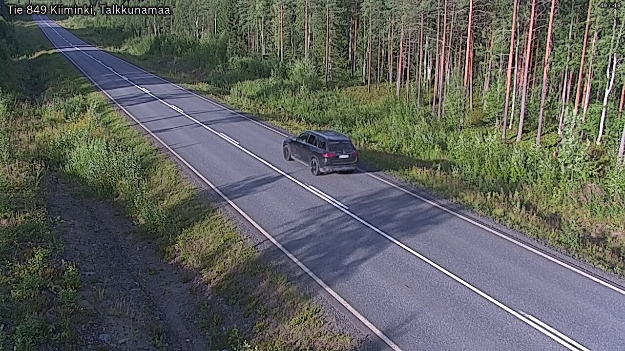 Weather Camera Image Road 849 Kiiminki, Talkkunamaa, Oulu, Pohjois-Pohjanmaa