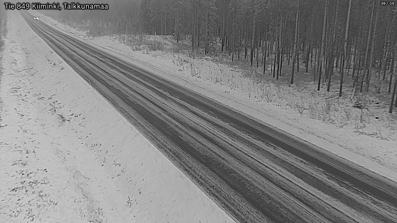 Weather Camera Image Road 849 Kiiminki, Talkkunamaa, Oulu, Pohjois-Pohjanmaa