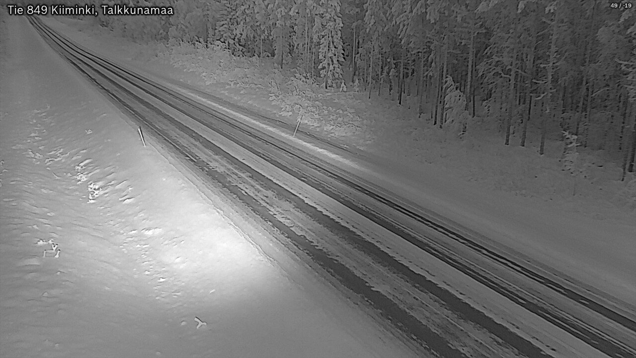 Weather Camera Image Road 849 Kiiminki, Talkkunamaa, Oulu, Pohjois-Pohjanmaa