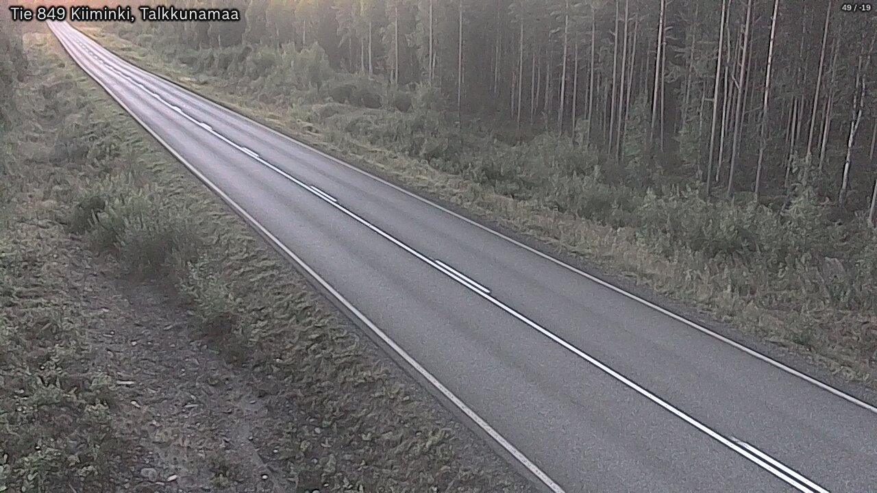 Weather Camera Image Road 849 Kiiminki, Talkkunamaa, Oulu, Pohjois-Pohjanmaa