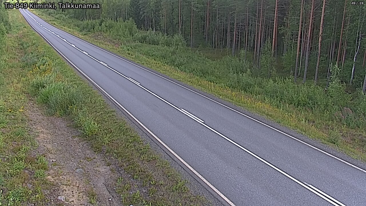 Weather Camera Image Road 849 Kiiminki, Talkkunamaa, Oulu, Pohjois-Pohjanmaa