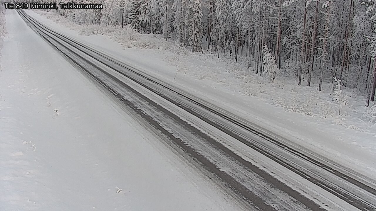 Weather Camera Image Road 849 Kiiminki, Talkkunamaa, Oulu, Pohjois-Pohjanmaa
