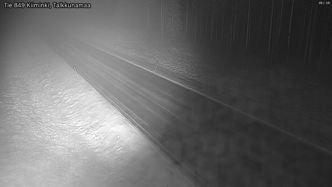 Weather Camera Image Road 849 Kiiminki, Talkkunamaa, Oulu, Pohjois-Pohjanmaa