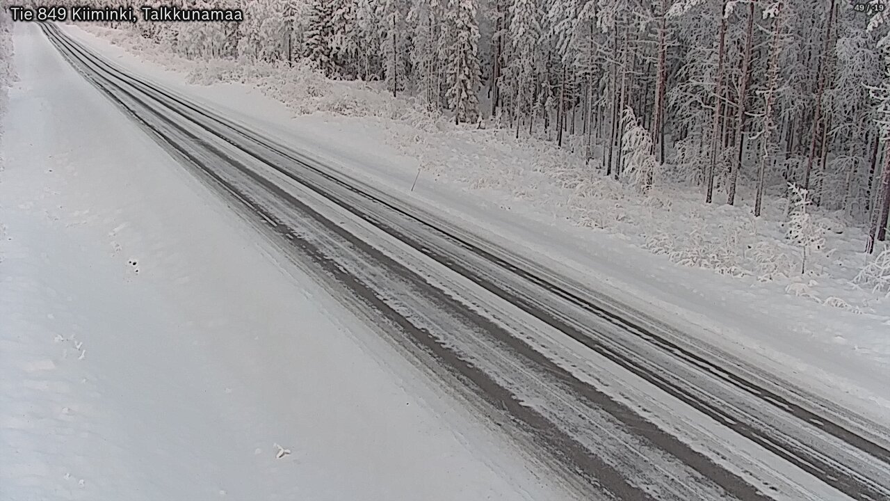 Weather Camera Image Road 849 Kiiminki, Talkkunamaa, Oulu, Pohjois-Pohjanmaa