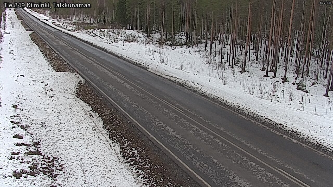 Weather Camera Image Road 849 Kiiminki, Talkkunamaa, Oulu, Pohjois-Pohjanmaa