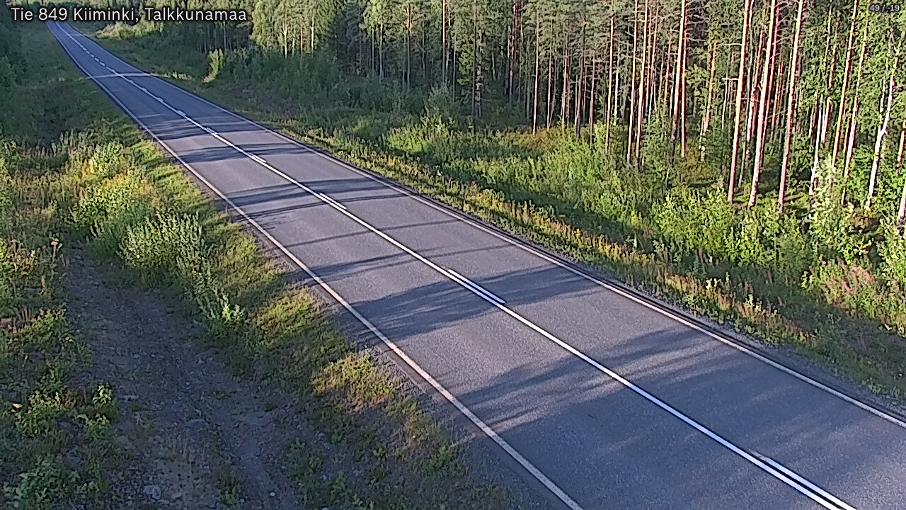 Weather Camera Image Road 849 Kiiminki, Talkkunamaa, Oulu, Pohjois-Pohjanmaa