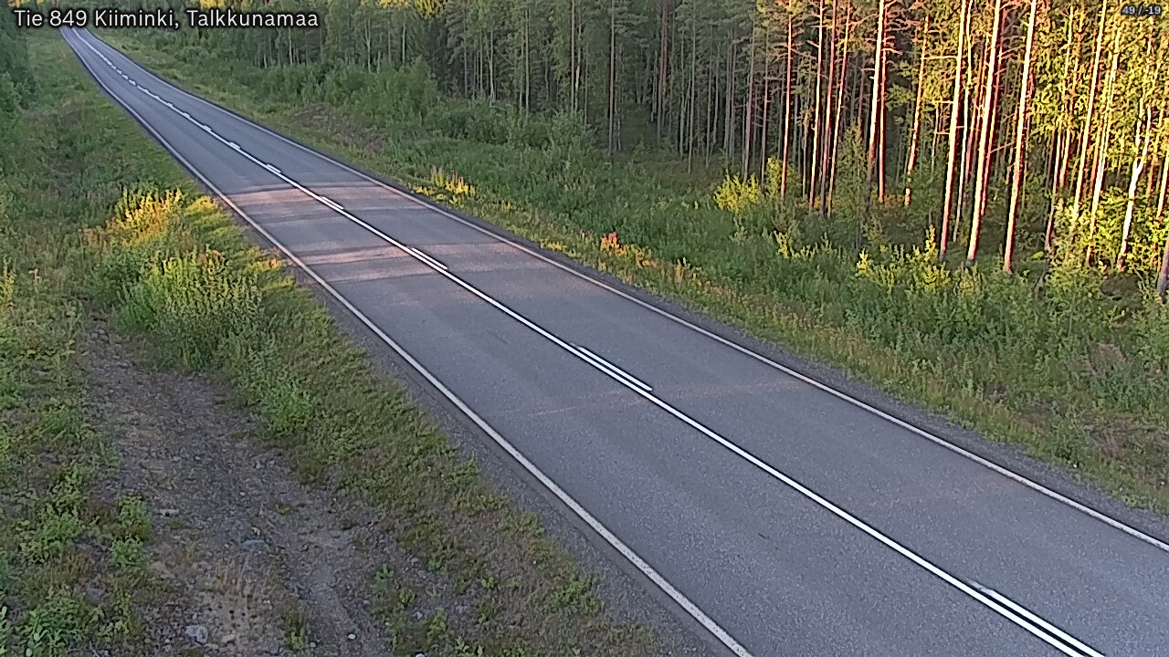 Weather Camera Image Road 849 Kiiminki, Talkkunamaa, Oulu, Pohjois-Pohjanmaa