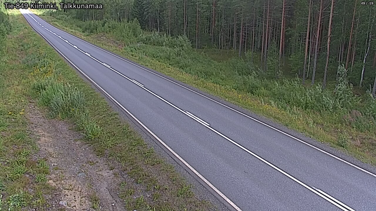 Weather Camera Image Road 849 Kiiminki, Talkkunamaa, Oulu, Pohjois-Pohjanmaa
