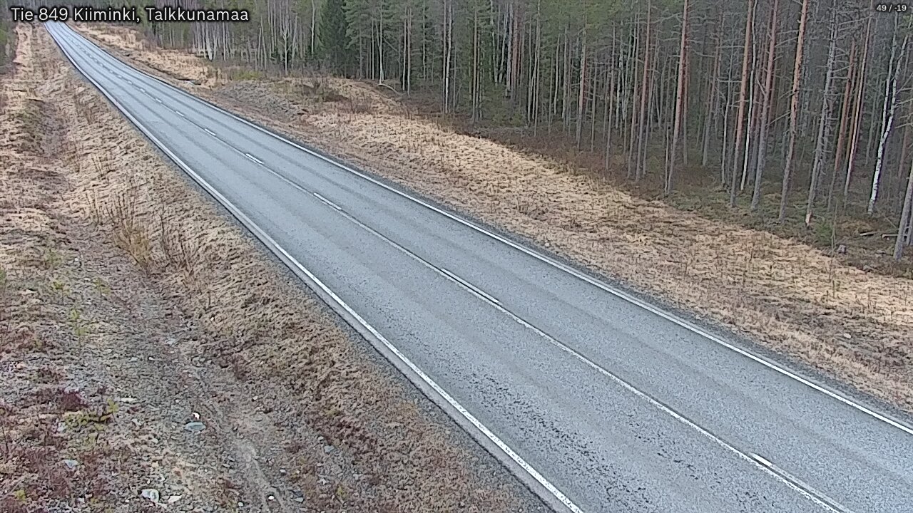 Weather Camera Image Road 849 Kiiminki, Talkkunamaa, Oulu, Pohjois-Pohjanmaa