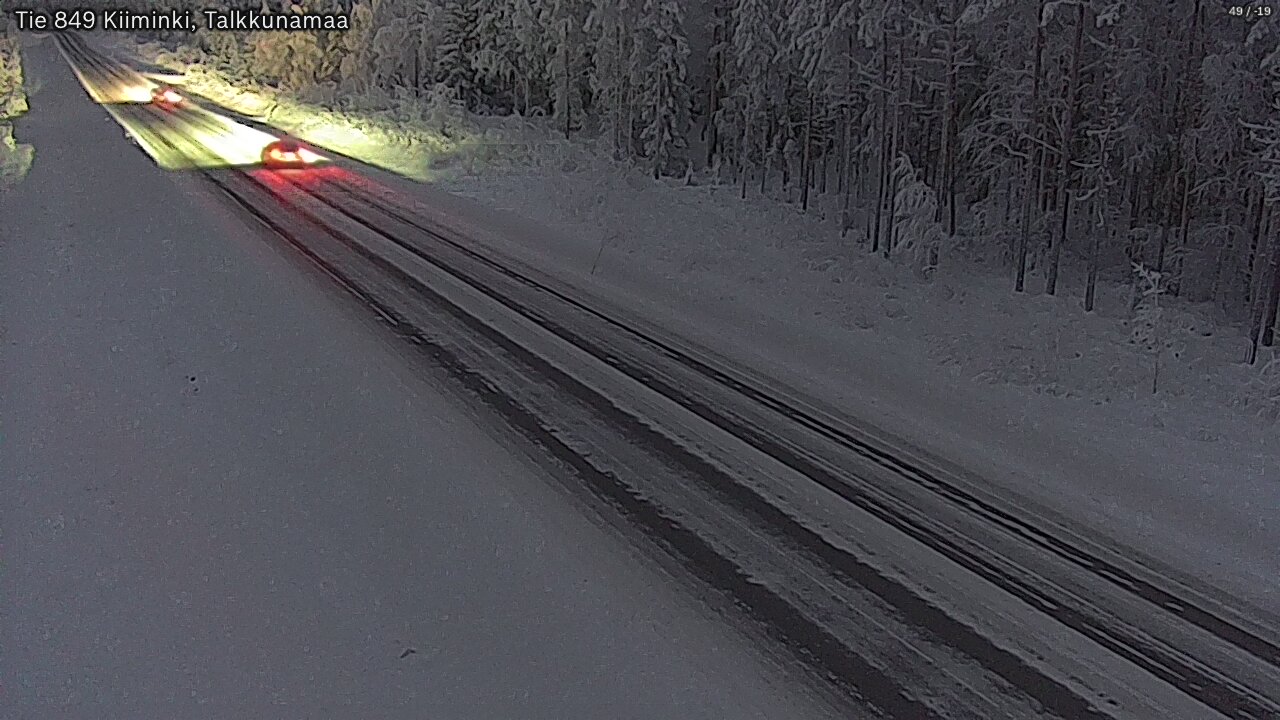 Weather Camera Image Road 849 Kiiminki, Talkkunamaa, Oulu, Pohjois-Pohjanmaa