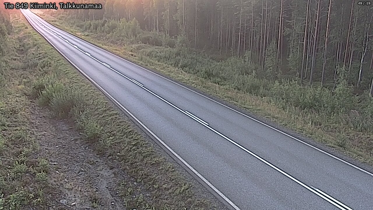 Weather Camera Image Road 849 Kiiminki, Talkkunamaa, Oulu, Pohjois-Pohjanmaa