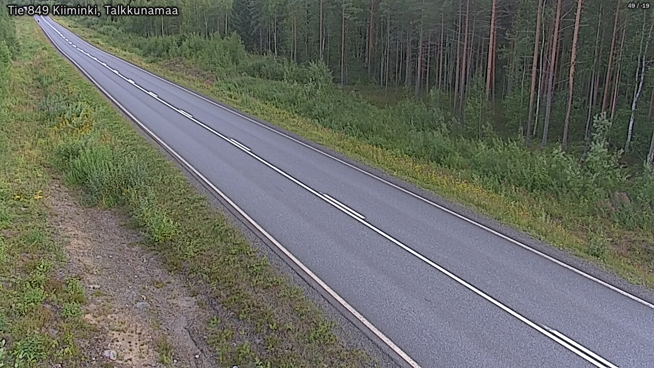 Weather Camera Image Road 849 Kiiminki, Talkkunamaa, Oulu, Pohjois-Pohjanmaa