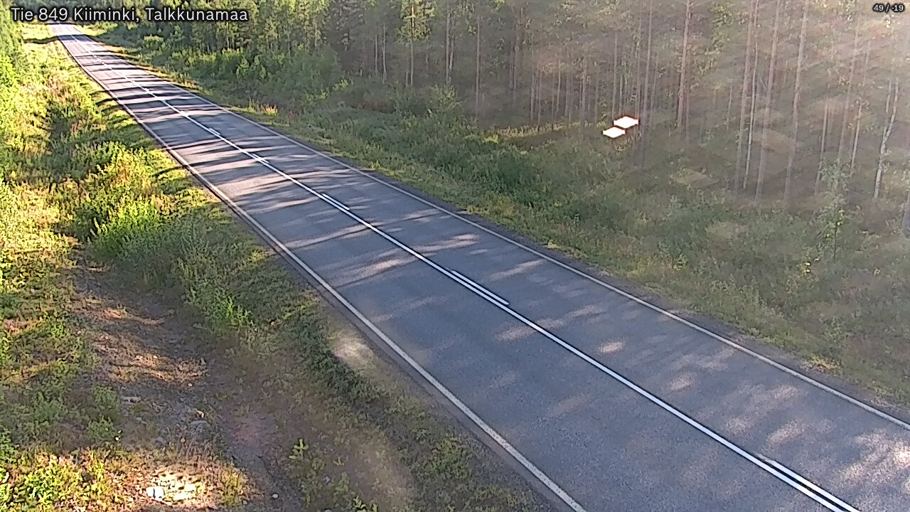 Weather Camera Image Road 849 Kiiminki, Talkkunamaa, Oulu, Pohjois-Pohjanmaa