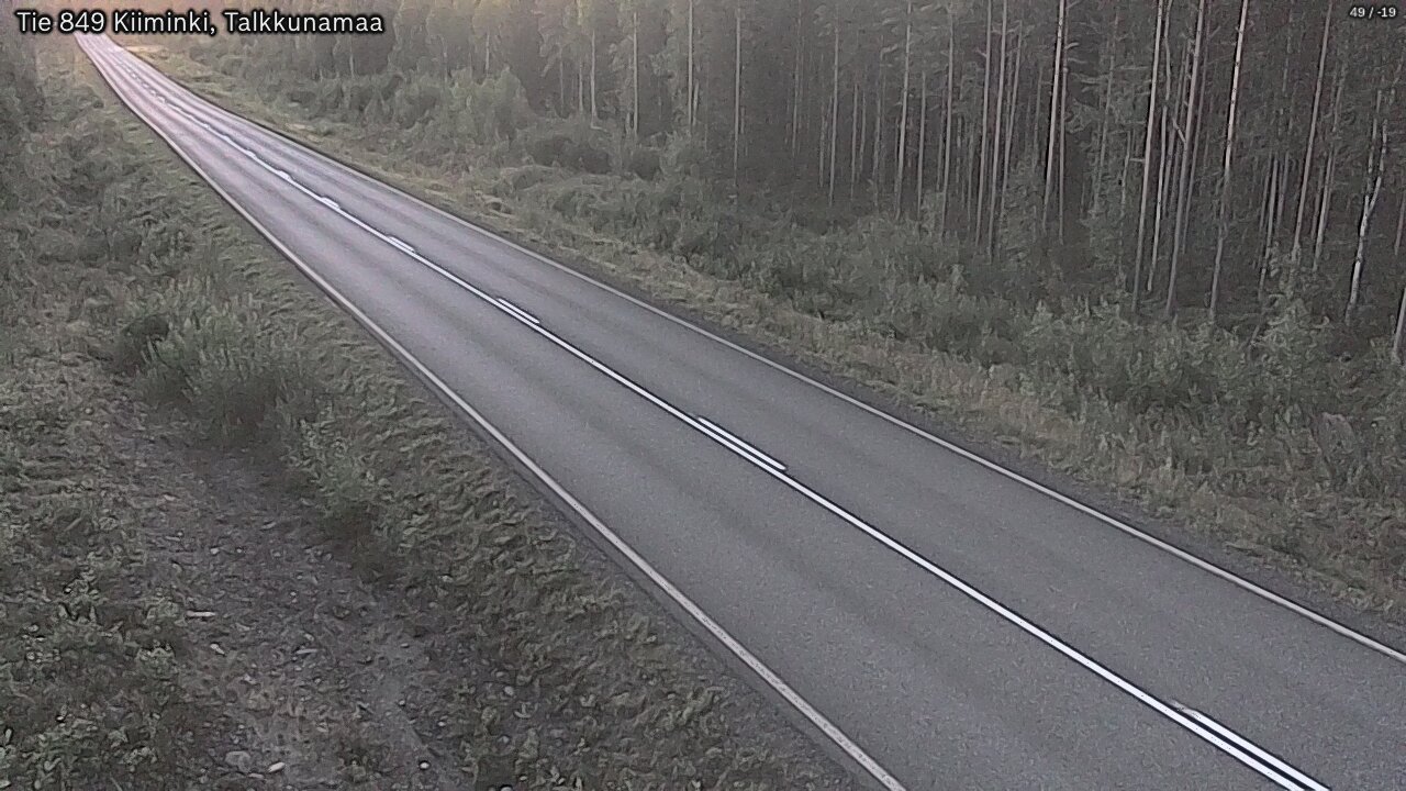 Weather Camera Image Road 849 Kiiminki, Talkkunamaa, Oulu, Pohjois-Pohjanmaa