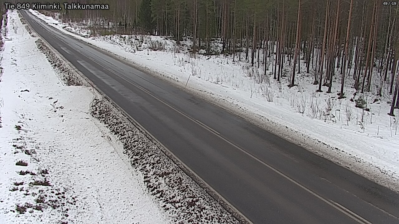 Weather Camera Image Road 849 Kiiminki, Talkkunamaa, Oulu, Pohjois-Pohjanmaa