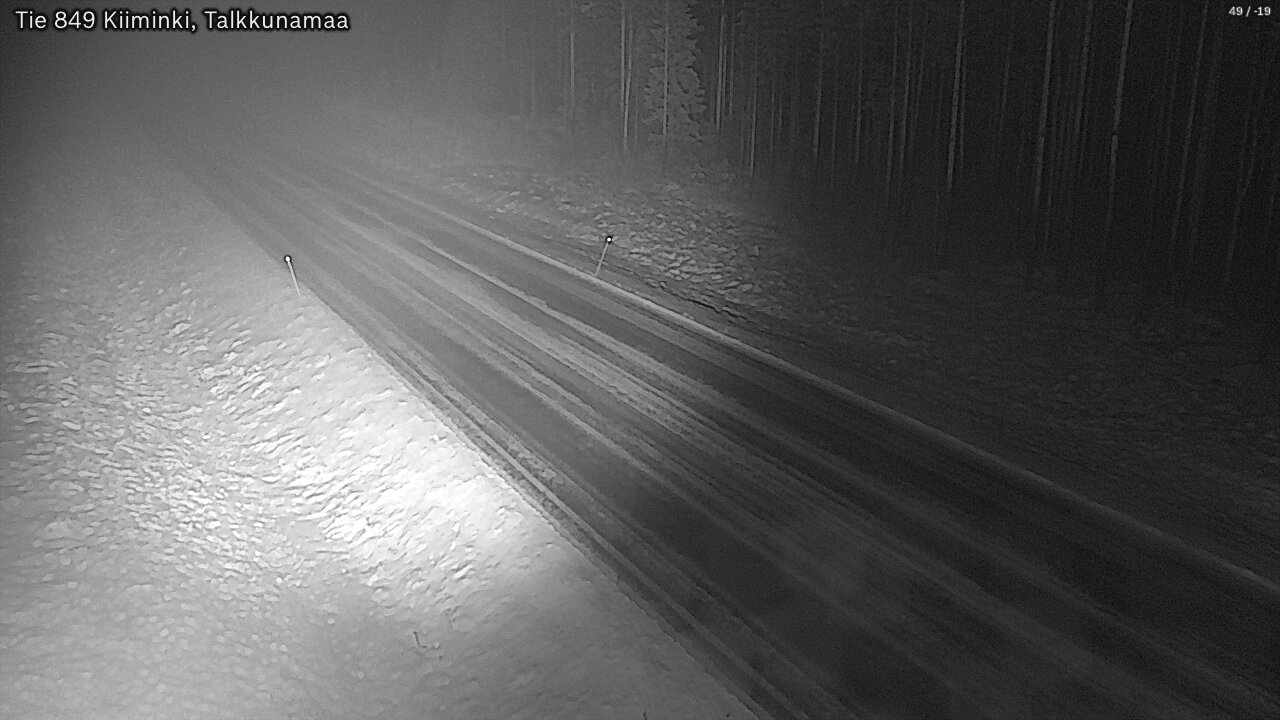 Weather Camera Image Road 849 Kiiminki, Talkkunamaa, Oulu, Pohjois-Pohjanmaa
