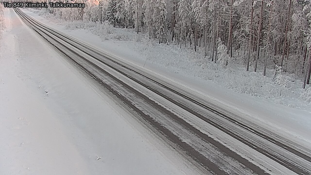 Weather Camera Image Road 849 Kiiminki, Talkkunamaa, Oulu, Pohjois-Pohjanmaa