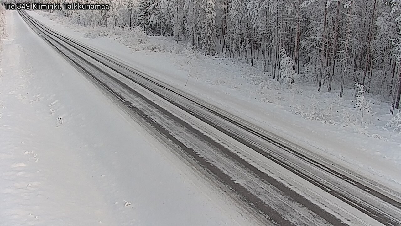 Weather Camera Image Road 849 Kiiminki, Talkkunamaa, Oulu, Pohjois-Pohjanmaa
