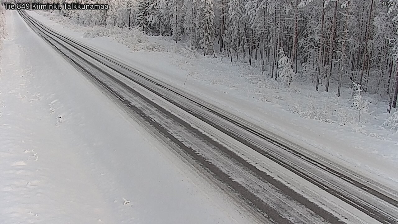 Weather Camera Image Road 849 Kiiminki, Talkkunamaa, Oulu, Pohjois-Pohjanmaa