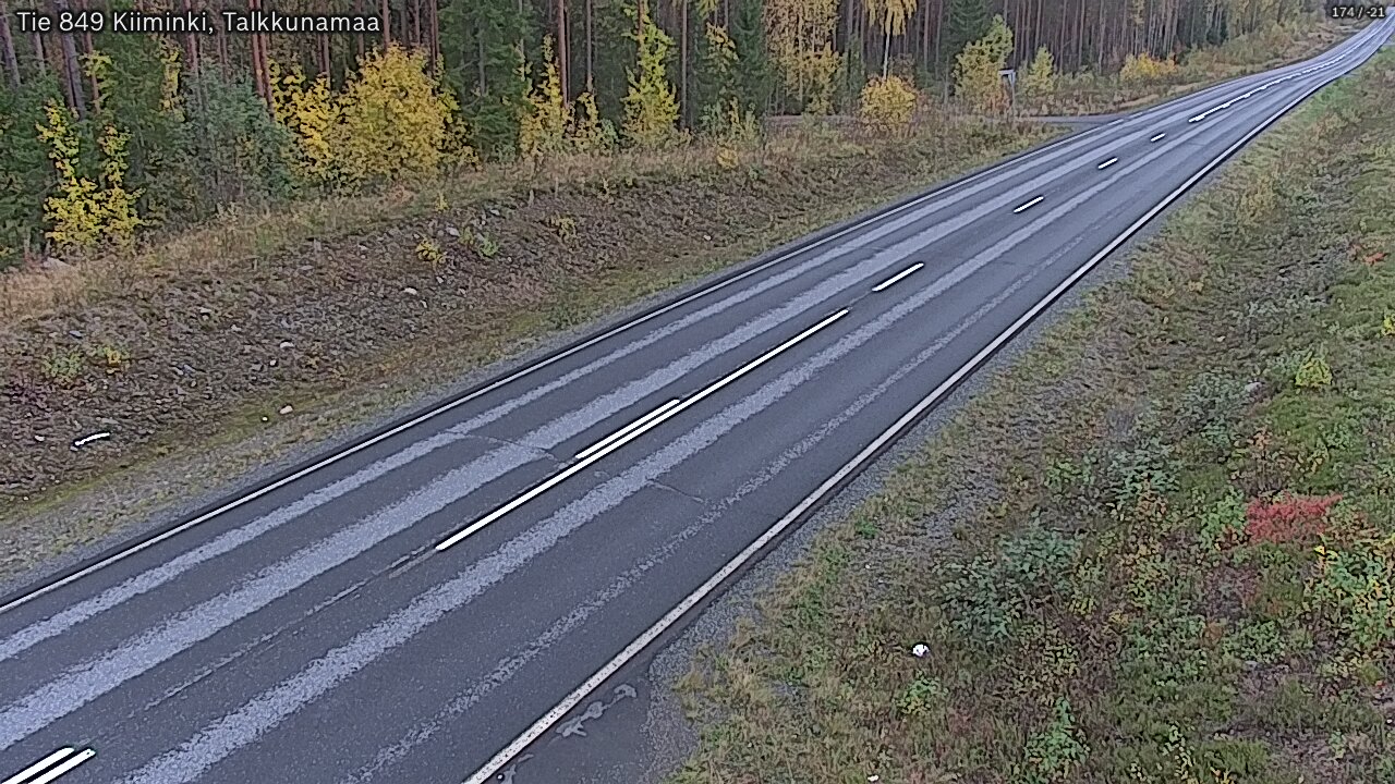 Kelikamerat Kuva Tie 849 Kiiminki, Talkkunamaa, Oulu, Pohjois-Pohjanmaa