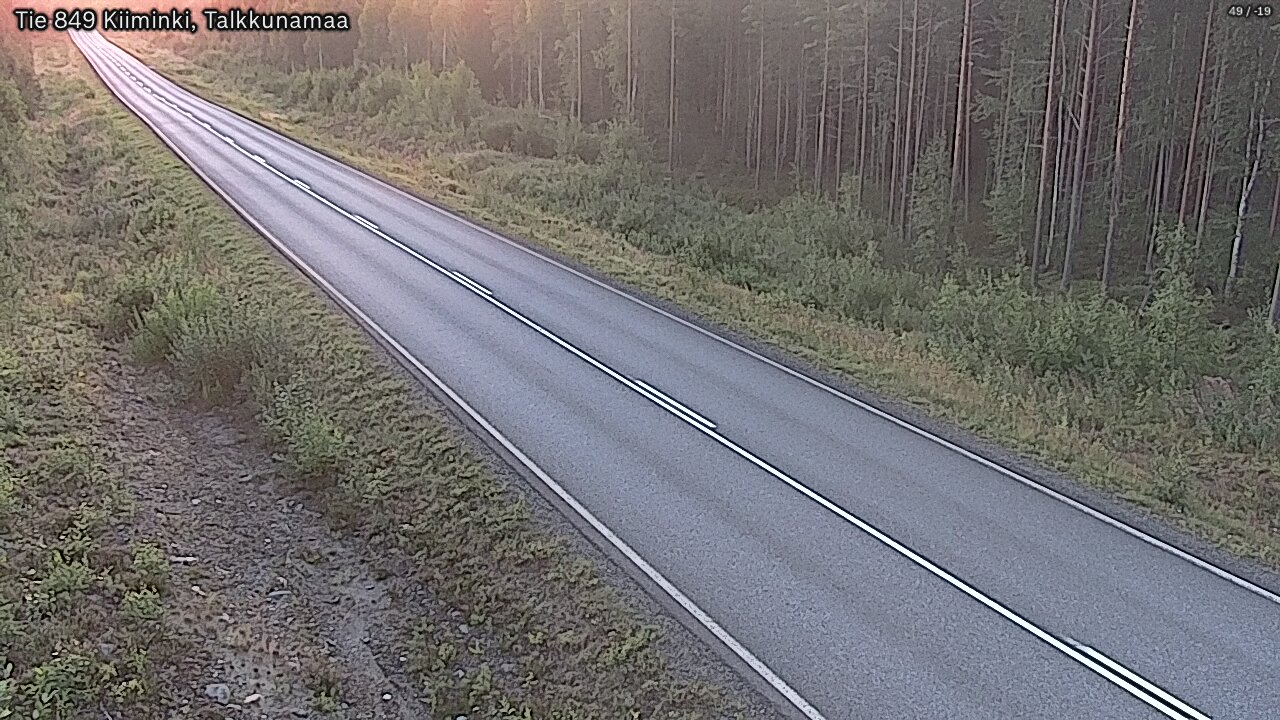 Weather Camera Image Road 849 Kiiminki, Talkkunamaa, Oulu, Pohjois-Pohjanmaa