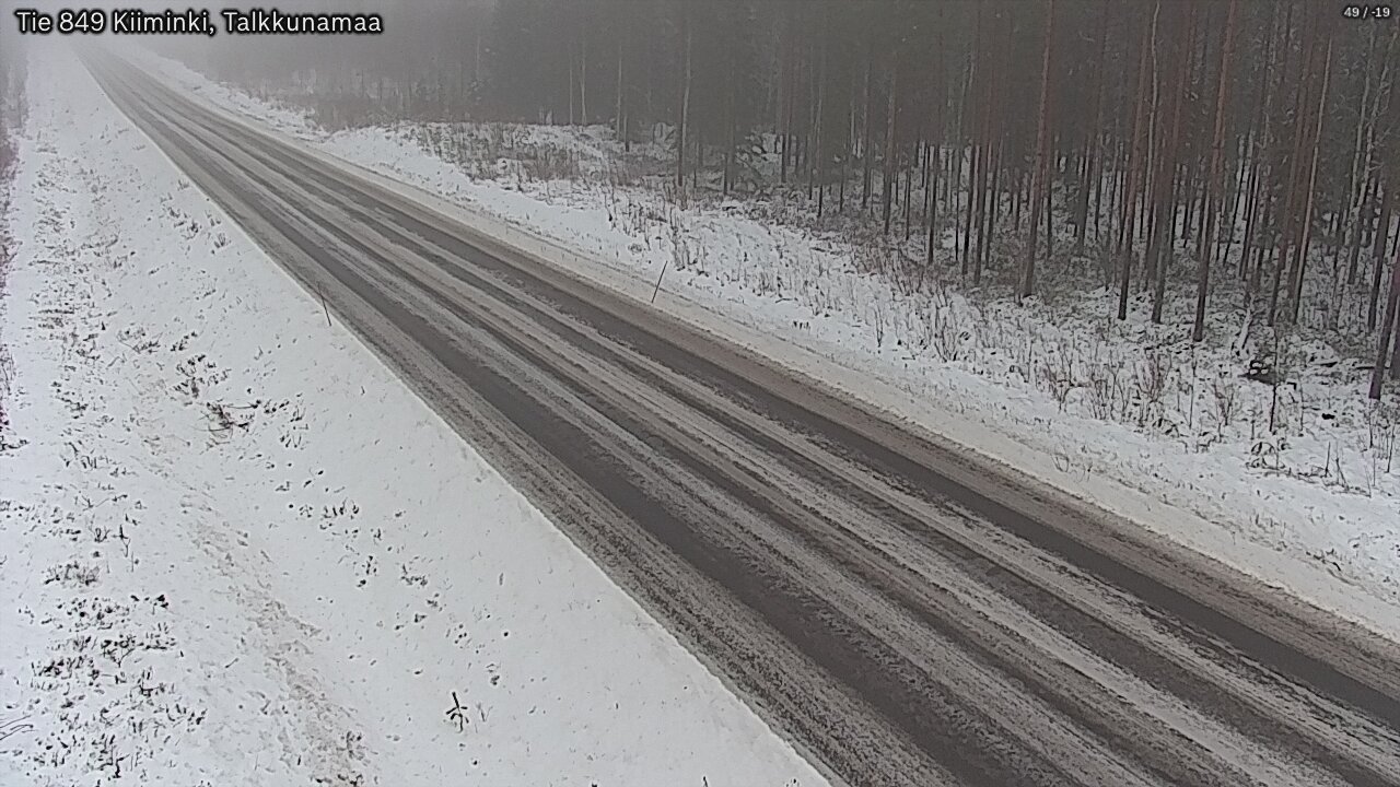 Weather Camera Image Road 849 Kiiminki, Talkkunamaa, Oulu, Pohjois-Pohjanmaa