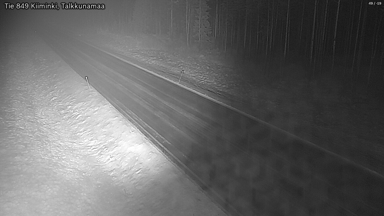 Weather Camera Image Road 849 Kiiminki, Talkkunamaa, Oulu, Pohjois-Pohjanmaa