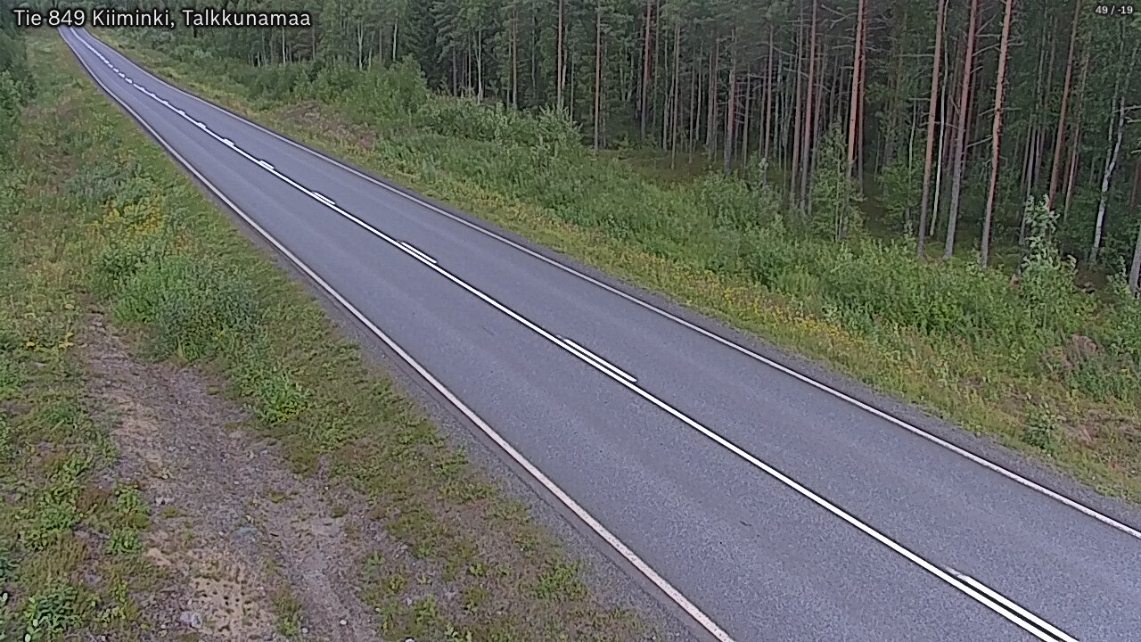 Weather Camera Image Road 849 Kiiminki, Talkkunamaa, Oulu, Pohjois-Pohjanmaa