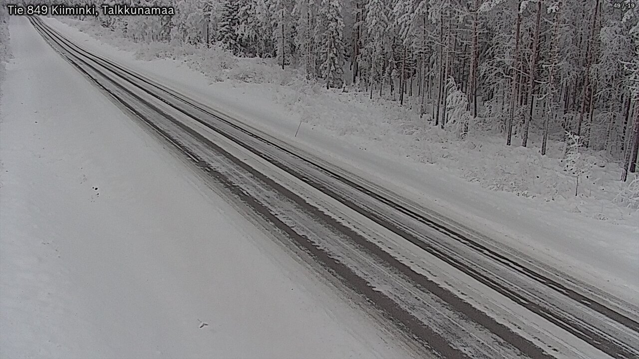 Weather Camera Image Road 849 Kiiminki, Talkkunamaa, Oulu, Pohjois-Pohjanmaa