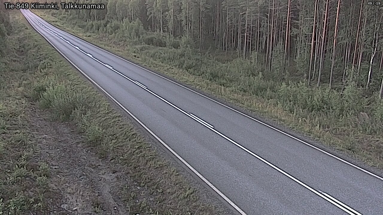 Weather Camera Image Road 849 Kiiminki, Talkkunamaa, Oulu, Pohjois-Pohjanmaa